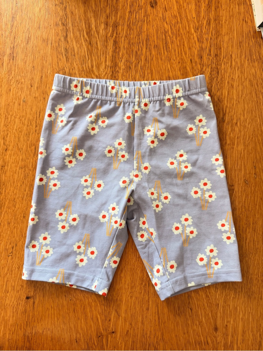 Hanna Andersson Kids Pale Purple Floral Bike Shorts